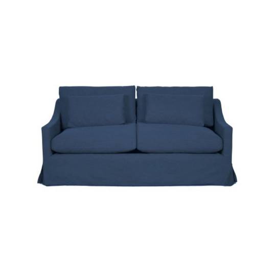 Hampton Feather Filled 2.5 Seater Sofa - Blue